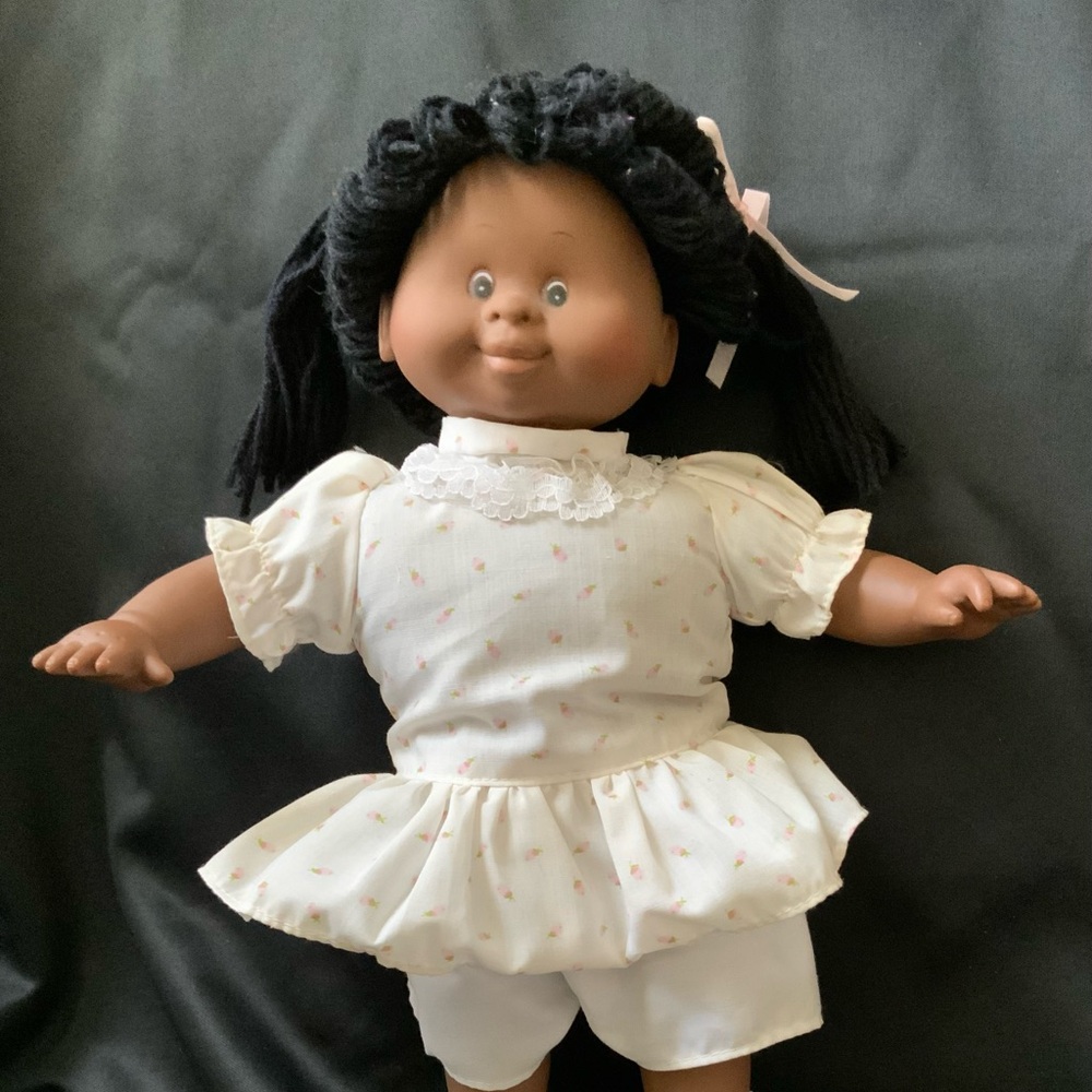 Plush Doll with Burgundy Dress